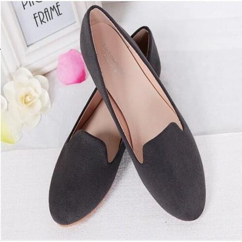ZHENGPINJIAREN WomenS 41-44 Spring Summer Peas Shoes Flat With Flat Shoes Moms Maternity gray Shoes Small Code 31-32-33