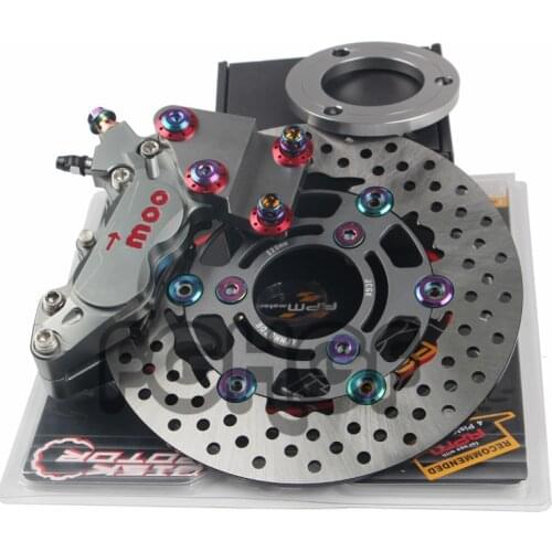 Motorcycle Front Brake System Kit 40mm Brake Calipers + 220mm Brake Discs for YAMAHA Kawasaki bws