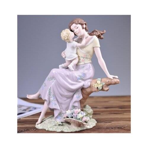 Mothers day LLADRO original single hand painted porcelain figures in Spain elegant porcelain decoration home decoration