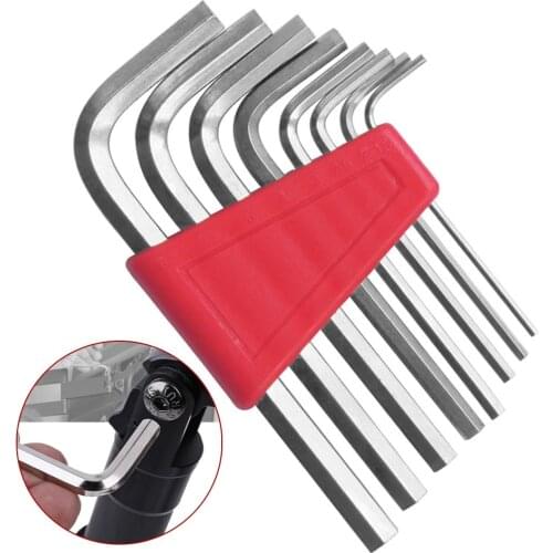 11Pcs Mini Bicycle Hexagon Hex Allen Key Set MTB Multiple Wrench Screwdriver Tool Kit Bicycle Repair Tool Cycling Bike Accessory