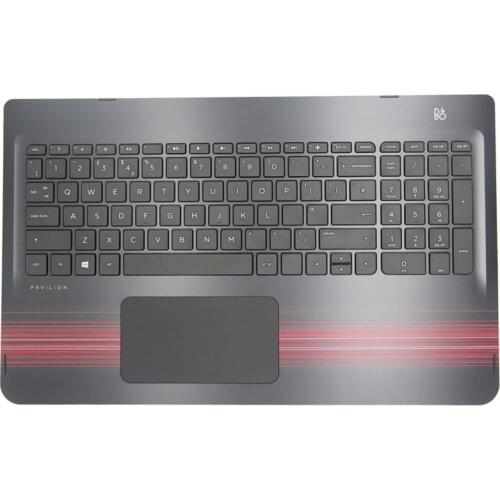 New For HP Pavilion x360 15-bk Palmrest Tray Assembly TOP COVER With TouchPad Keyboard UK 854823-031