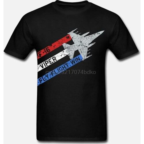 Newest Fashion F-16 Viper Jet Fly Fight Win T-Shirt O-Neck T Shirt