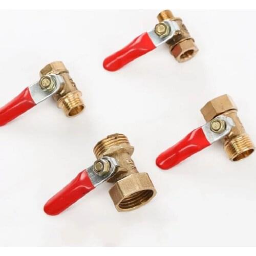 Pneumatic Valve 1/8" 1/4" 3/8" 1/2”Internal And External Thread Ball Valve Air Compressor Ball Valve Pneumatic components