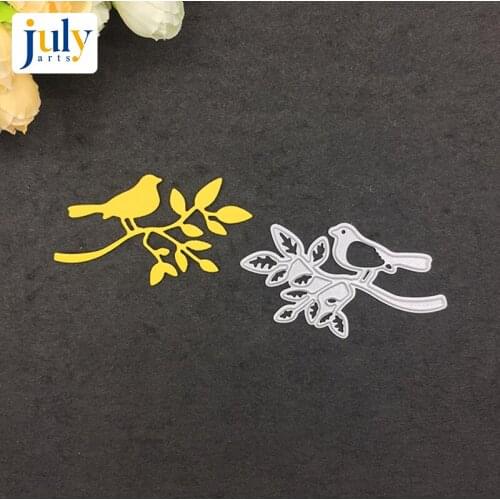 Julyarts Cutting Dies Carbon Steel Silver Bird Embossing Stencil For DIY Scrapbook Paper Album Creative New Dies For Handwork