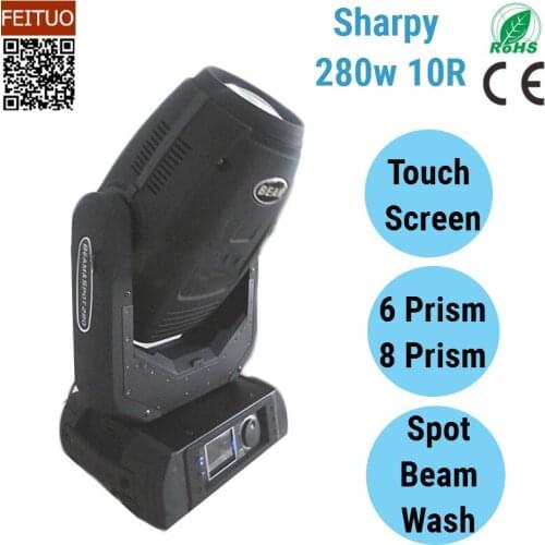 Free shipping 10pcs/lot Sharpy Beam 280w 10R Moving Head Light Gobo Effect Beam Spot Wash 3in1 Luces 280W Beam Stage Light