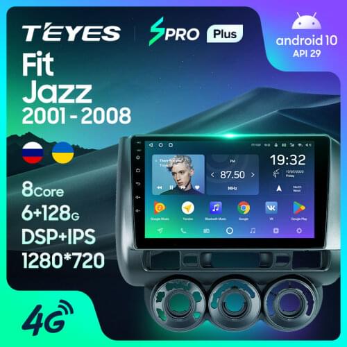TEYES SPRO Plus For Honda Fit GD 2001 - 2008 Jazz GD Right hand driver Car Radio Multimedia Video Player Navigation GPS Android 10 No 2din 2 din dvd