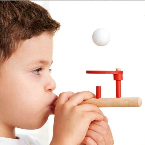 Blowing Training Stress Ball Toy Game Suspended Ball Classic Nostalgic Gift Educational Toy For Children