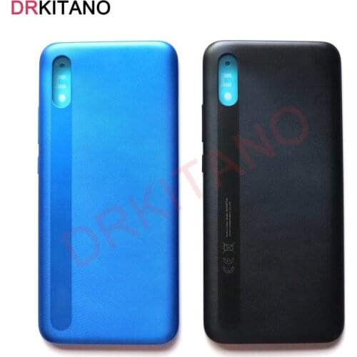 Back Housing For Xiaomi Redmi 9A Battery Cover Rear Door Case With Power Volume Buttons Replacement For Redmi 9A Battery Cover