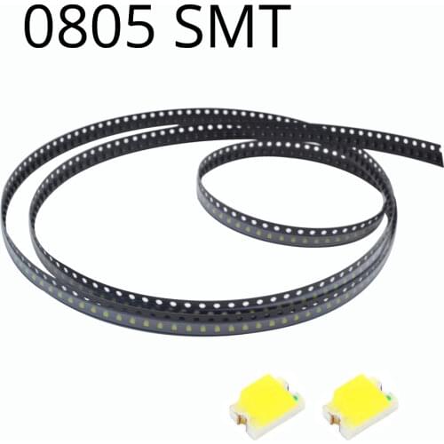 1000pcs 0805 White Red Green Blue Yellow SMD SMT 6000~6500K 600~800MCD 2.0~3.0V LED lamp Highlight light Emitting Diode LED