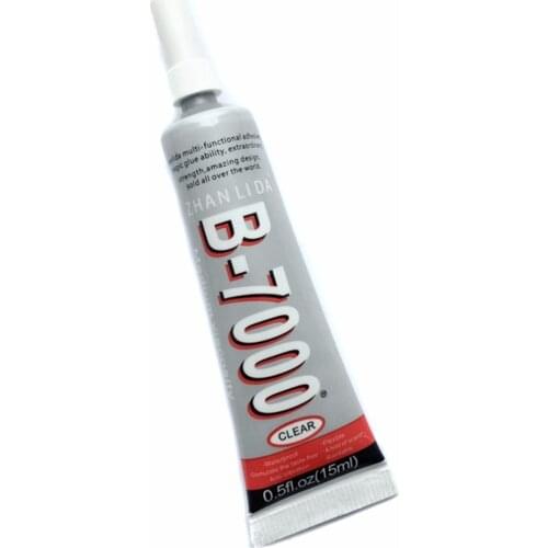 15ml B-7000 Rhinestone Glue Liquid Optical Adhesive For Cellphone LCD Repair Epoxy Resin Glass Plastic Leather Pasting