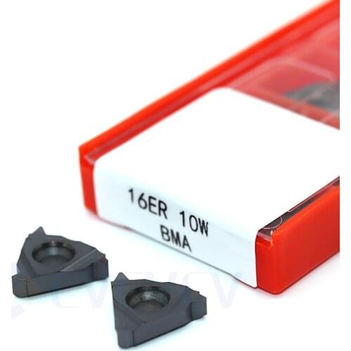 10Pcs 16ER 16IR 10W 11W 12W 14W 16W 18W 19W 24W BMA External Threaded Turning Tool Carbide Insert CNC Lathe Stainless Steel Tool
