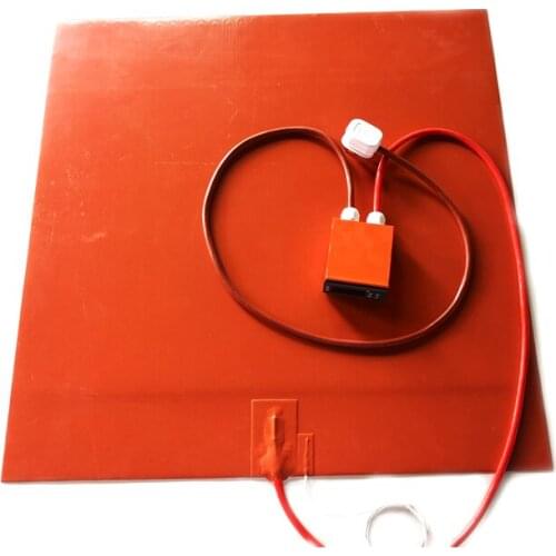 230V 1922W 620*620*1.5mm 3D Printer Heat Plate adhesive 1 side 100k thermistor digital thermostat on wire1500mm lead wire