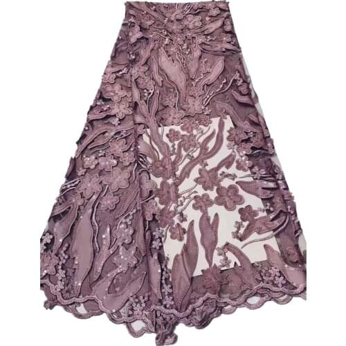 African Lace Fabric Dress Design African Lace Fabric 2021 Sequins Lace Fabric For Sew Dress Lace Fabric CD-135