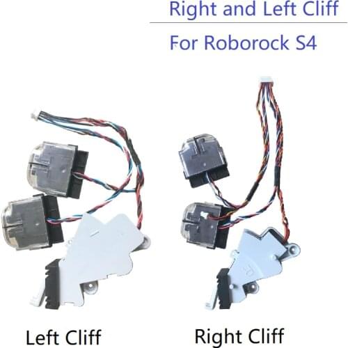 New Vacuum Cleaner Accessories Right Cliff Left Cliff Front Bumper for Roborock S4 Robot Vacuum Cleaner Spare Parts Cliff