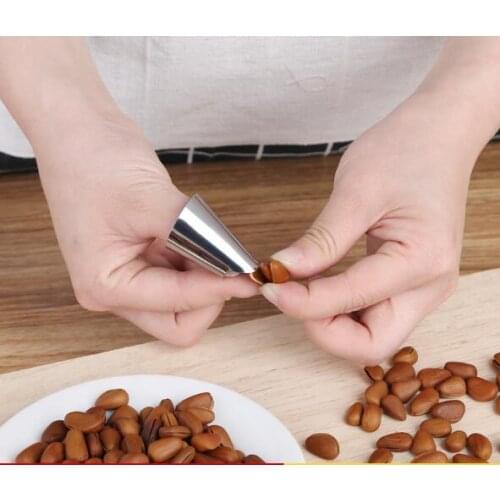 Party Favors Hot Sell Iron nail cover broad bean pine nuts pistachio shelling tool anti-cut hand guard
