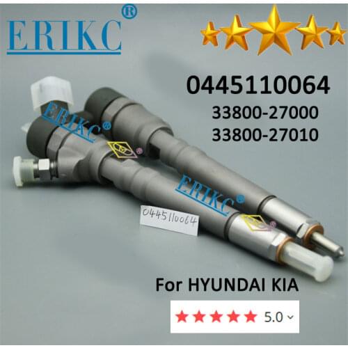 ERIKC 0445 110 064 Genuine Diesel Injector 33800 27000 Injector 0 445 110 064 for Hyundai Kia 33800-27000 33800-27010 0445110064