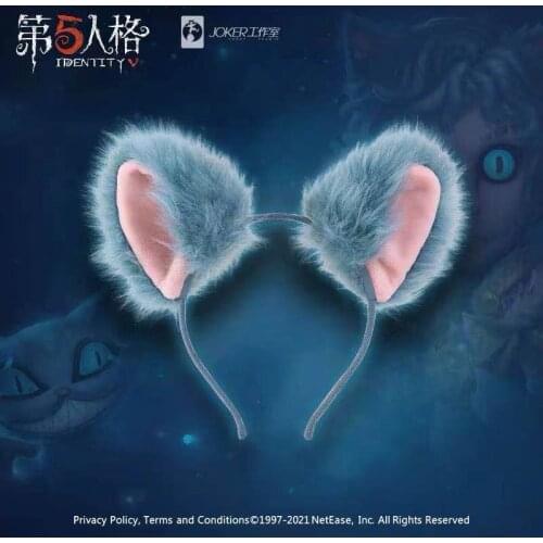 Game Identity V Cosplay Props Survivor Mercenary Naib Subedar New Skin Cheshire Cat Headwear Head Band Cat Ear