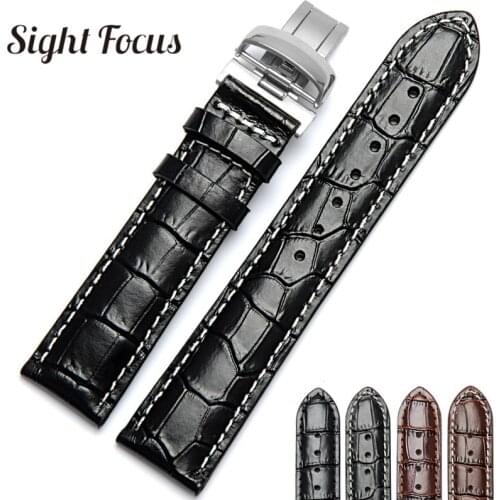 19 20mm Mens Watch Belt for Tissot Watch 1853 Leather Strap Le Locle PRC200 PR100 T065 Male Belt Wrist Bands Bracelet Masculino