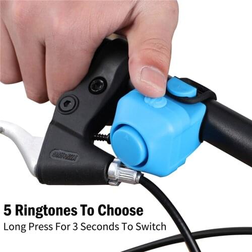 New Style Electric Cycling Bells Bicycle Accessory Electric Cycling Horn Bicycle Handlebar Bell Bike Rings 3 Colors