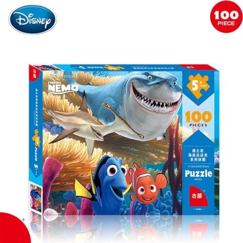 Disney Frozen Spiderman Jigsaw Cartoon 100 Jigsaw Puzzle Fun Educational Toys New Belt Drawings