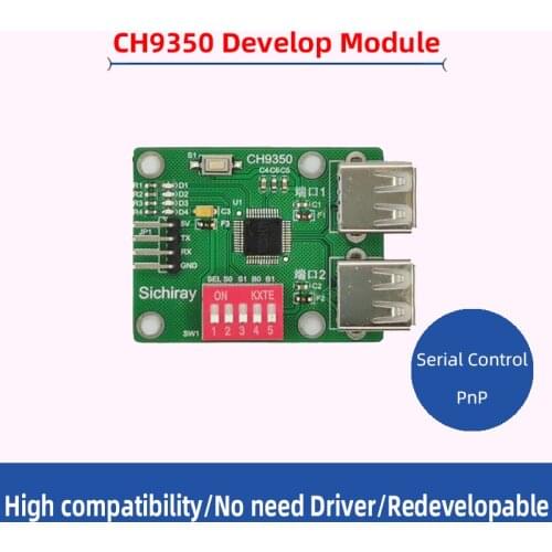CH9350 USB Serial Communication Contro Module Evaluation Board HID Keyboard Mouse Serial Port Develop For Arduino