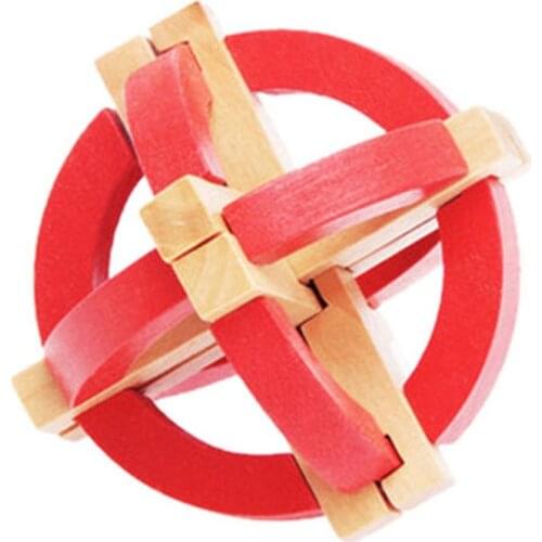 Simple 3D Wine Barrel Wooden Puzzle Toys Kongming Lock Brain Teasers Educational Toy for Kids Adults Model Building Kits