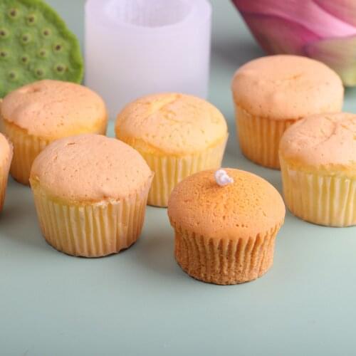 DIY Scented Candle Mold Dessert Cup Cake Silicone Aromatherapy Candle Mold 3d Silicone Mold for Candle Making Fondant Molds