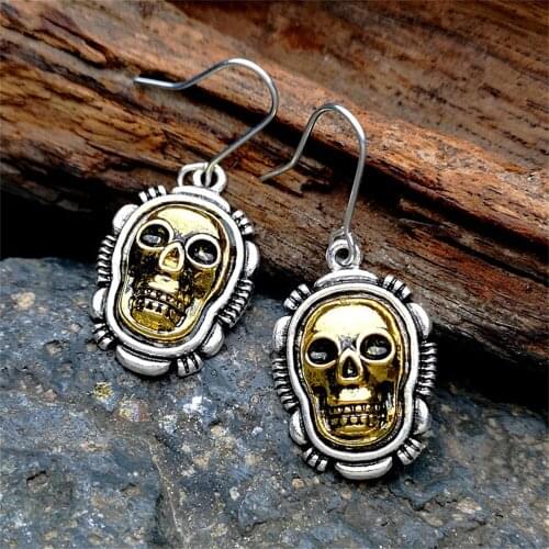 Earrings for Women Simplicity Vintage Skull Earrings Couple Wedding Earrings Birthday Gift for Girlfriend Fashion Jewelry