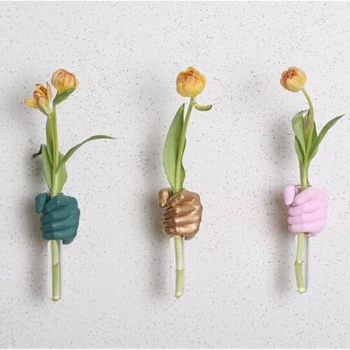 Modern minimalist wall hanging jardiniere Creative flower receptacle Hydroponics glass flowerpot Home decoration vase QIN 010