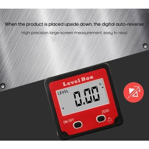 Digital Level Protractor Inclinometer Mag-netic Level Angle Meter Angle Finder Level Box Angle Measuring Tool