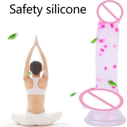 Advanced Silicone Penis for Women Soft Dildo with Suction Cup Masturbation Dildo Vagina Massage Crystal Sex Toy for Woman G-Spot