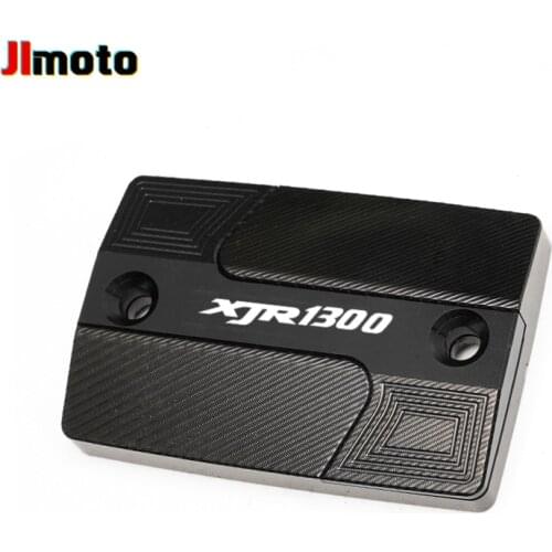 With LOGO For YAMAHA XJR1300 XJR 1300 High Quality New Motorcycle Accessorie CNC Front Brake Fluid Reservoir Oil Tank Covers Cap