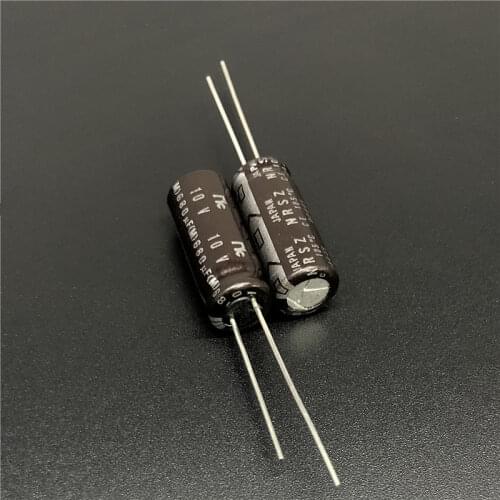 10Pcs/50pcs 680uF 10V Japan NIC NRSZ Series 8x20mm 10V680uF Low Impedance Long Life Aluminum Electrolytic capacitor