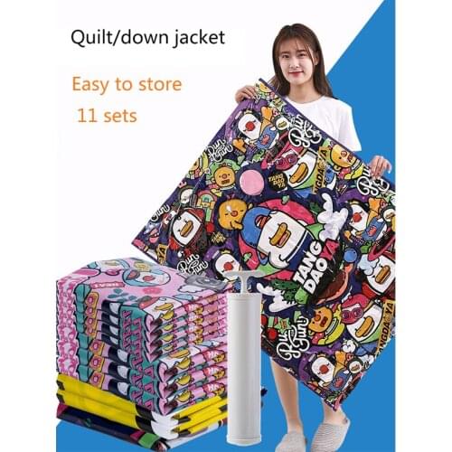 11 Travel Vacuum Seal Storage Pack Bags With Hand Pump for Clothes 100*80/80*60cm etc