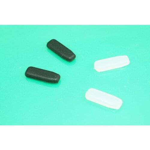 2 pairs Silicone Nose pads Kit for ic! berlin Sunglasses glasses (2Black+2White)