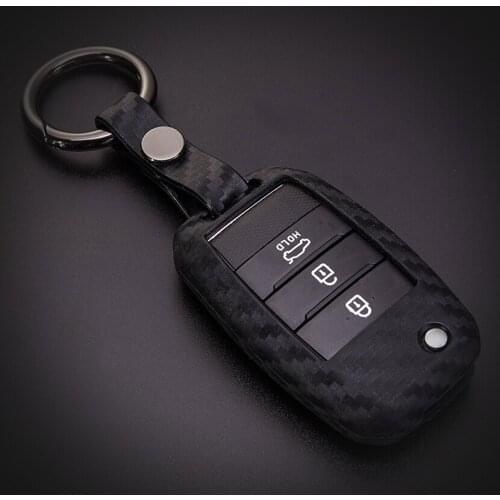 Car Key Case Fob Cover For KIA Rio K2 K3 K5 K7 Sportage Sorento Niro Picanto Cerato Optima 2011 - 2019 2020 Key Ring Shell Set
