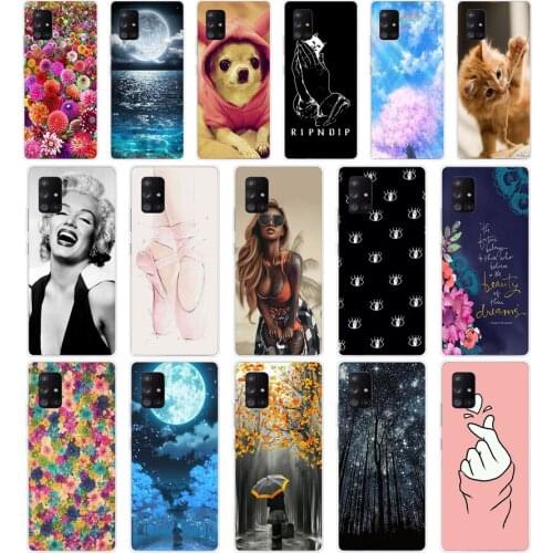 F For Samsung Galaxy A71 Case coque soft Silicon phone Cover For Samsung A715 6.7inch coque bumper full 360 Protective fundas