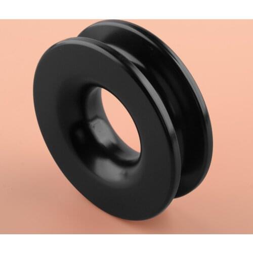 Black Car Aluminum Alloy Recovery Block-Snatch Snatch Ring Pulley 41000lb Fit For 3/8 1/2" Rope Accessories