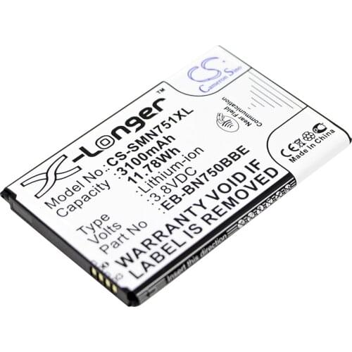CS 3100mAh/11.78Wh battery for Samsung Galaxy Note 3 Mini,Galaxy Note 3 Neo,SM-N7505,SM-N7506V,SM-N7507,SM-N750K