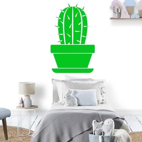 Diy Cactus Wall Sticker Self Adhesive Vinyl Waterproof Wall Art Decal Nursery Room Decor Wall Art Sticker Murals