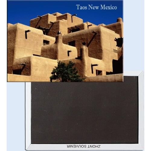 Travel Refrigerator Magnets 78*54mm,Taos, New Mexico Travel Rigid Fridge Magnets 25012