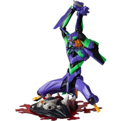 Original Kaiyodo Revoltech Evangelion Evolution Ev-0015 Eva-01 Shf Action Figure Limited Collect Model Robot Doll Kids Boys Toys