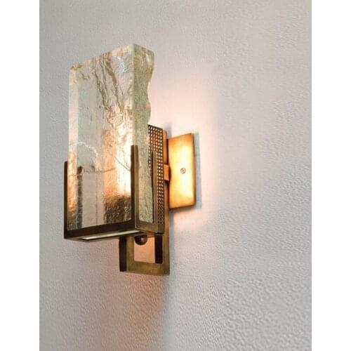 And contracted sitting room restaurant villa luxury wall lamp bedside ice crystal designer bedroom wall lamp