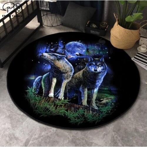 Animals deer pattern carpet Square Anti-Skid Area Floor Mat 3D Rug Non-slip Mat Dining Room Living Room Soft Bedroom Carpet