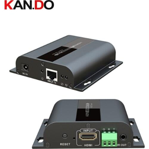 LKV383s 120M HDbitT HDMI Extender Cat5e/6 RS232 Bi-directional Pass Back LKV383S 120m 1080P HDMI Extend over IP with IR pass-t