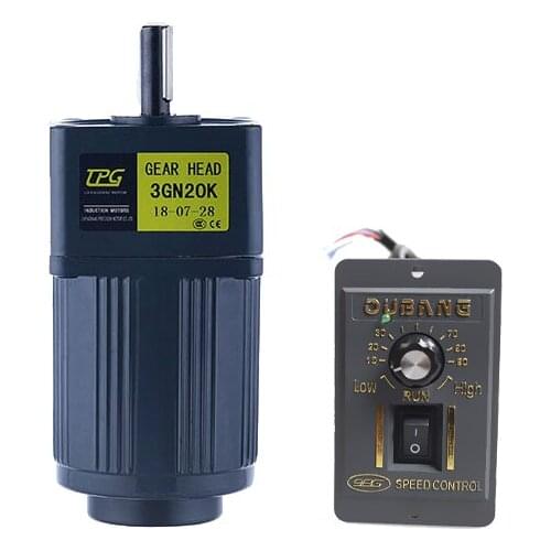 3IK15RGN-C 15W AC220V AC gear reducer motor, adjustable speed, reversible, high torque + speed controller