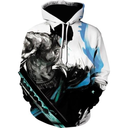 Mens autumn Hoodie 3d Print anime one piece Sweatshirt Streetwear harajuku hoodies Funny design Pullover heavy metal Jacket 5xl