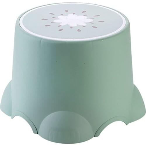 Low Stool Baby Bathroom Anti-slip Footstool Child Bathing Stool Household Plastic Adult Fruit Pattern Change Shoes Bench