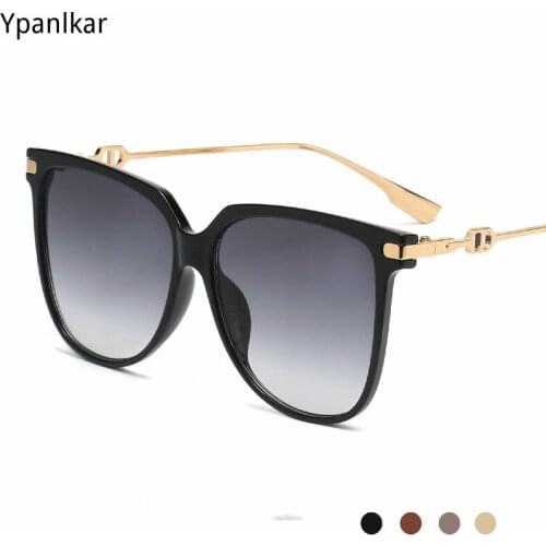 2021 Oversized Sunglass Eyewear Glasses Square Frame Big UV400 Protection Women Brand Designer