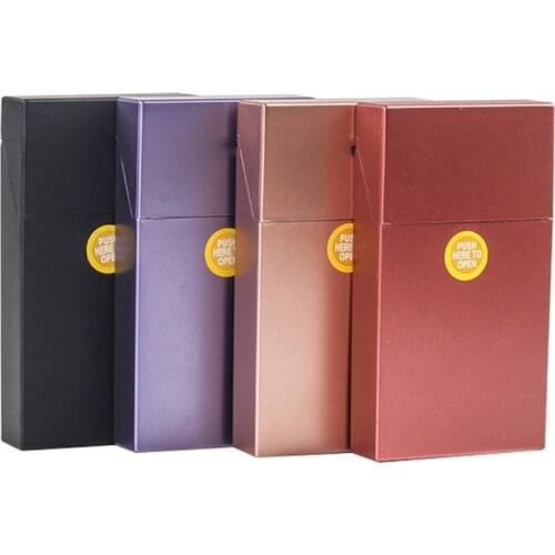 Plastic Cigarette Case Dispenser Tobacco Container Cigarettes Storage Box Holder